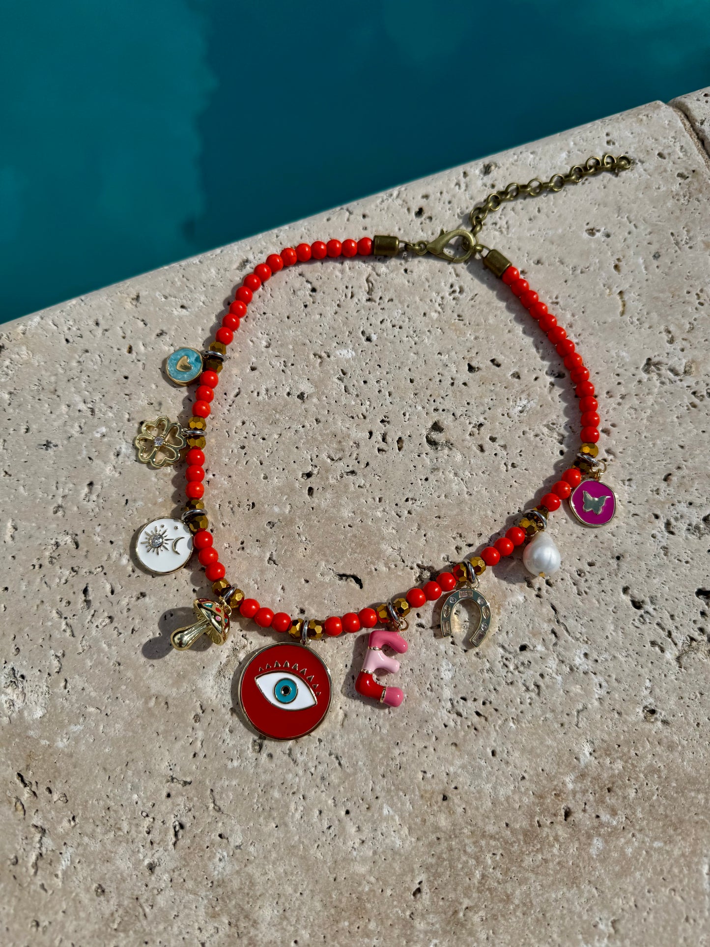Colorful Initial Necklace