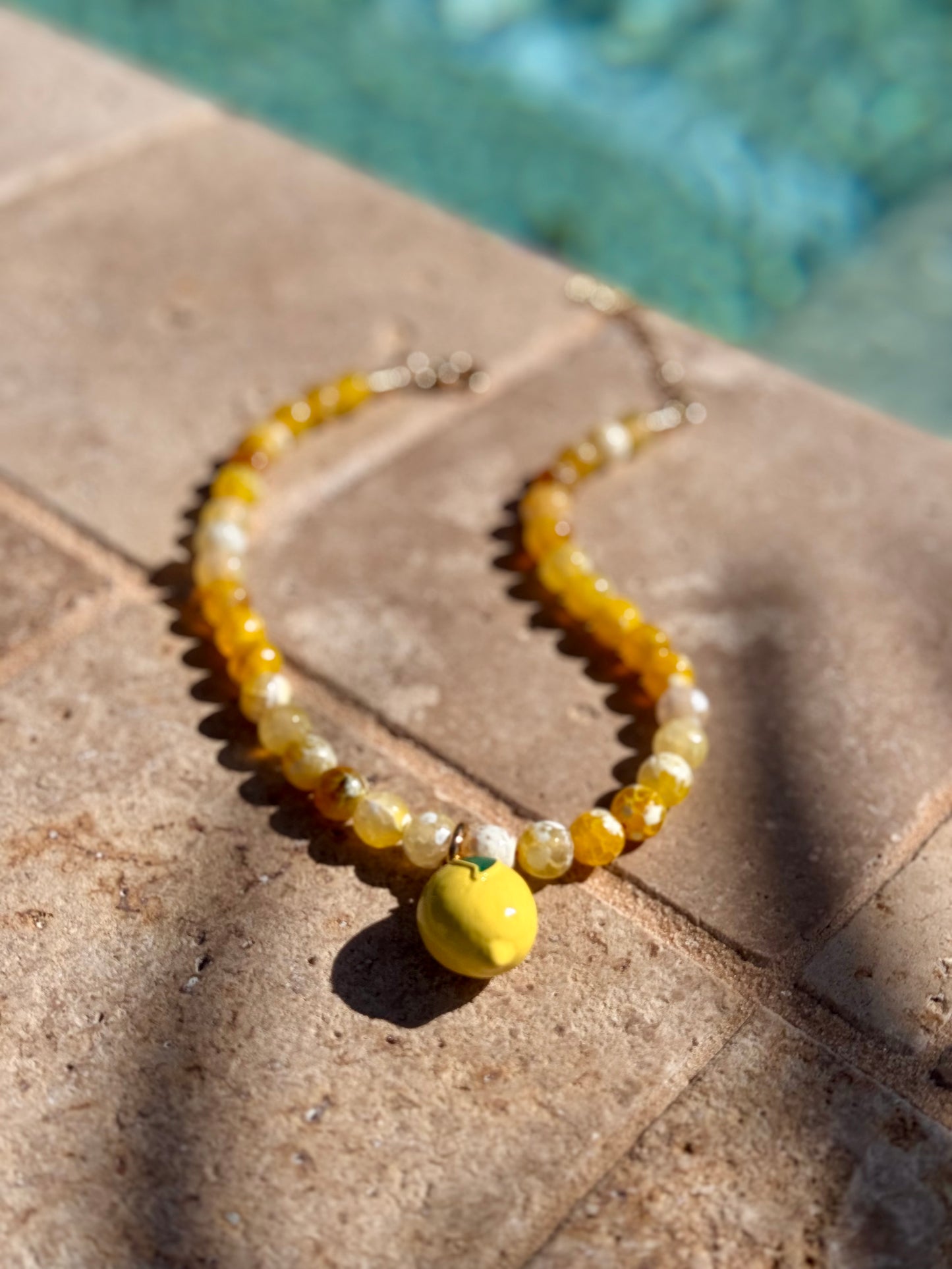 Lemon Agate Necklace