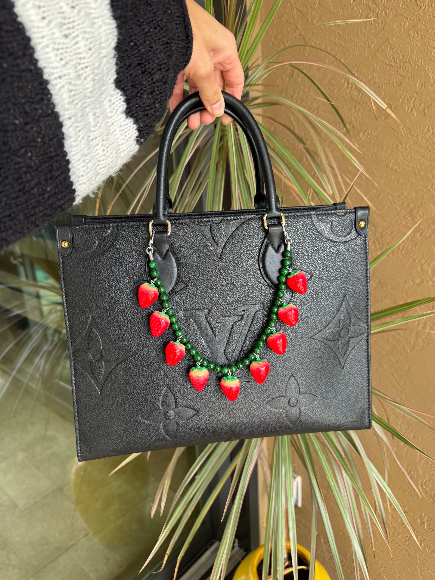14" Strawberry Bag Charm
