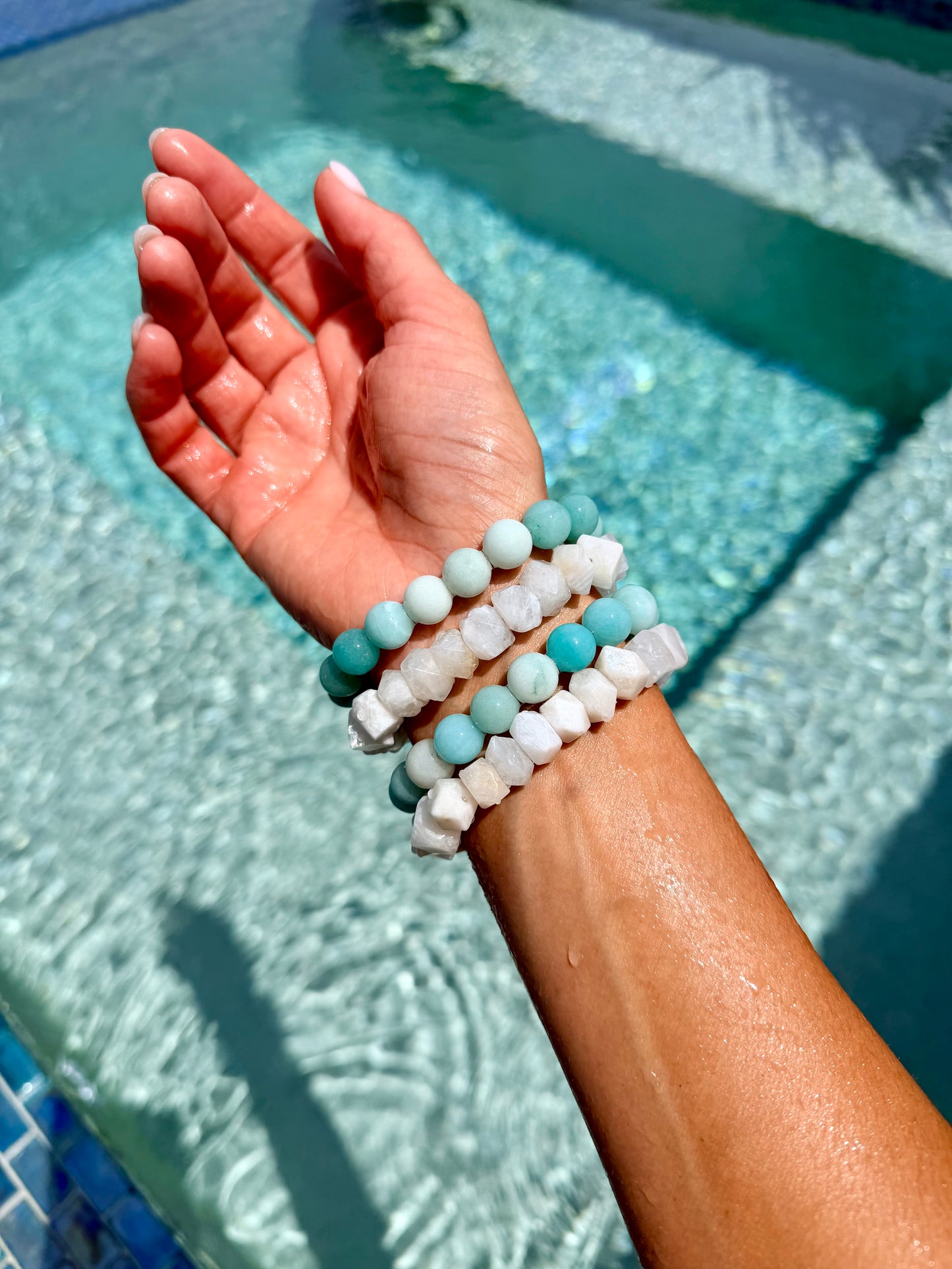 Moonstone Bracelet | Amazonite Bracelet