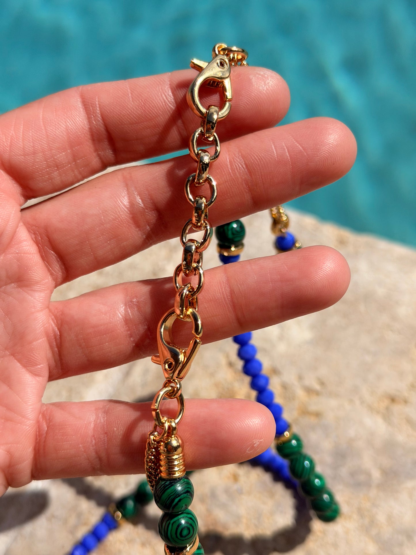 Blue & Green Convertible Strap 3 in 1