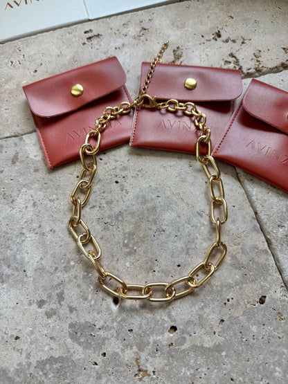 Link Chain Bracelet & Necklace Set