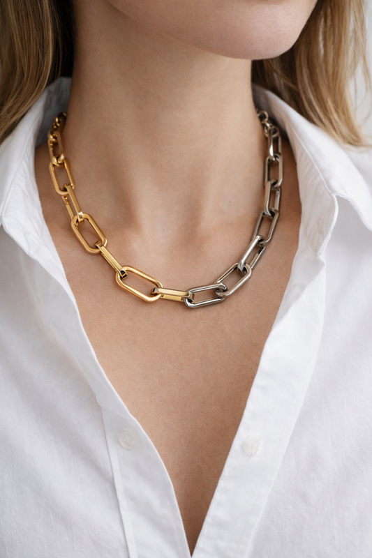 Mixed Metals Chunky Chain