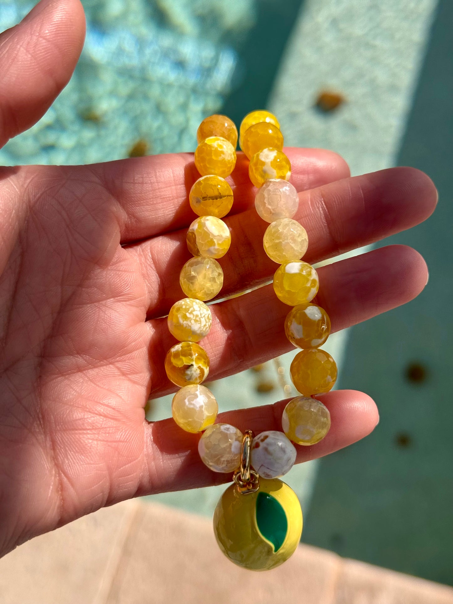 Lemon Agate Necklace