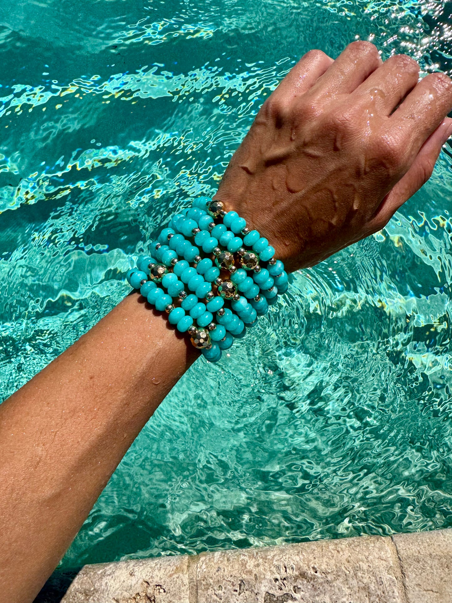 Blue Jade Bracelet