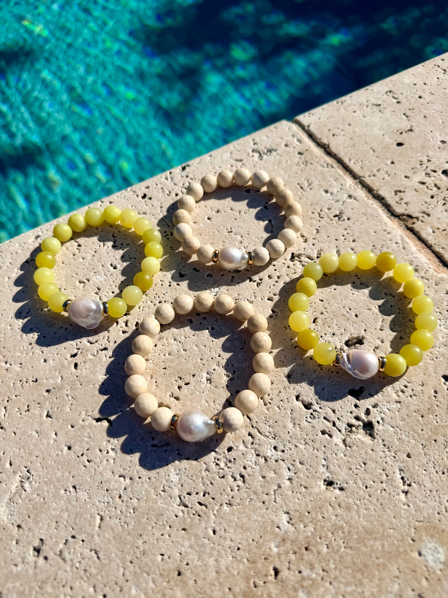 Gemstone Baroque Pearl Bracelet