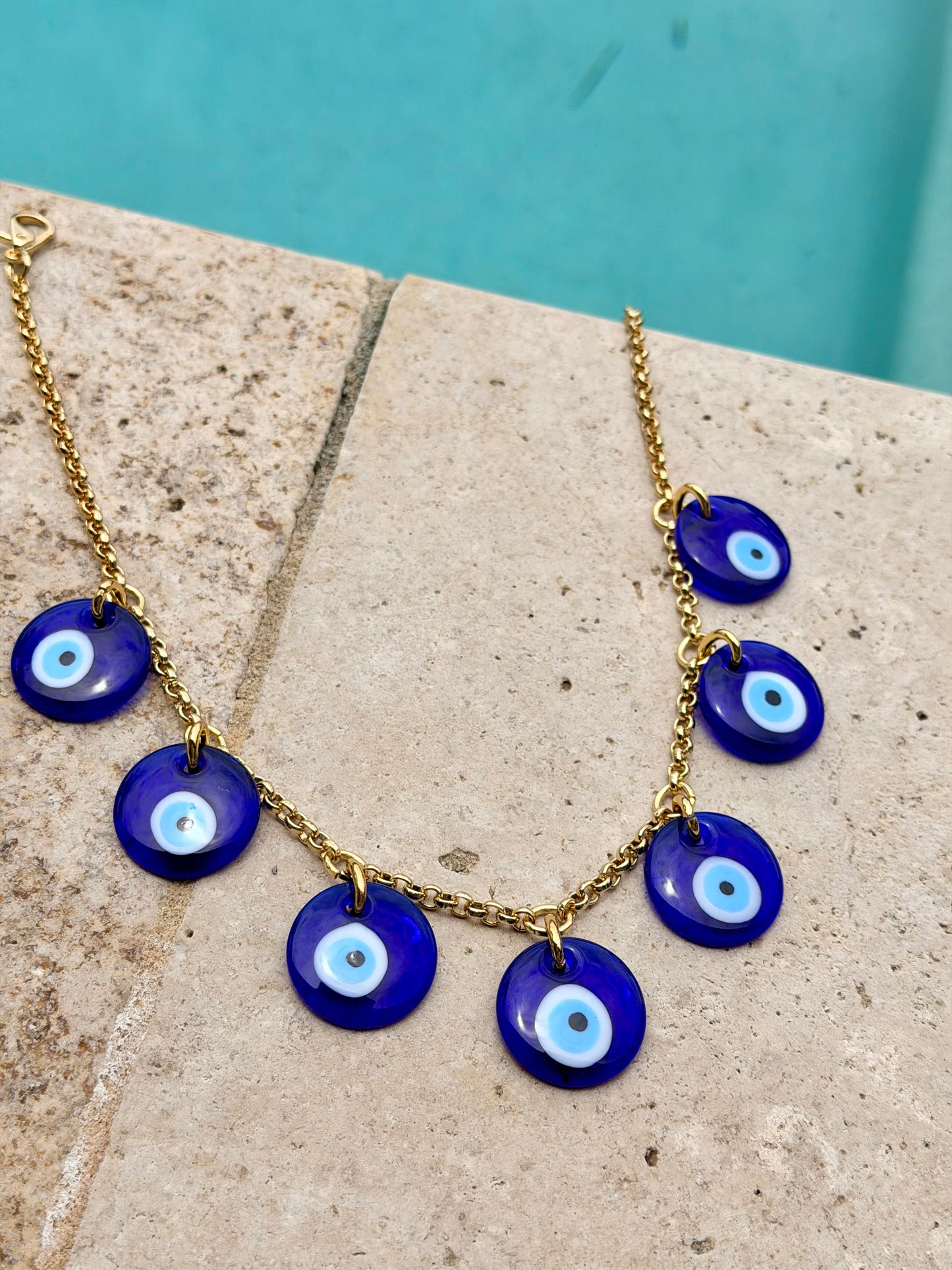 Lampwork Evil Eye Necklace