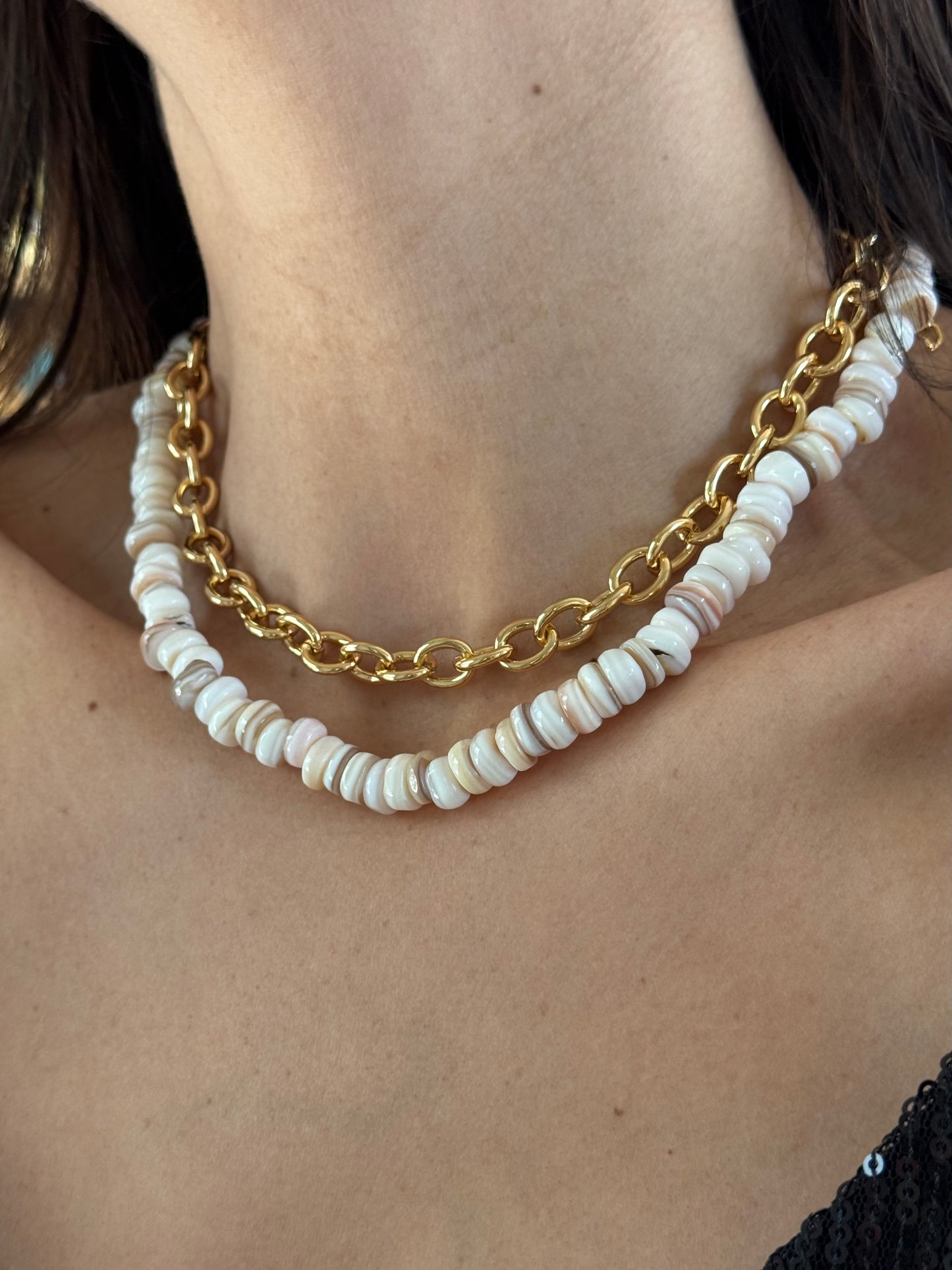 Mother of Pearl Shell Necklace