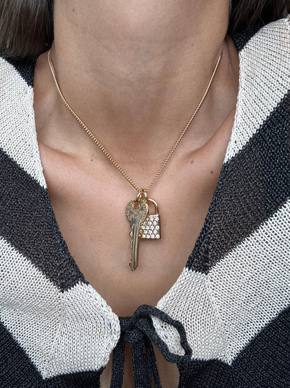Key & Lock Charms Necklace