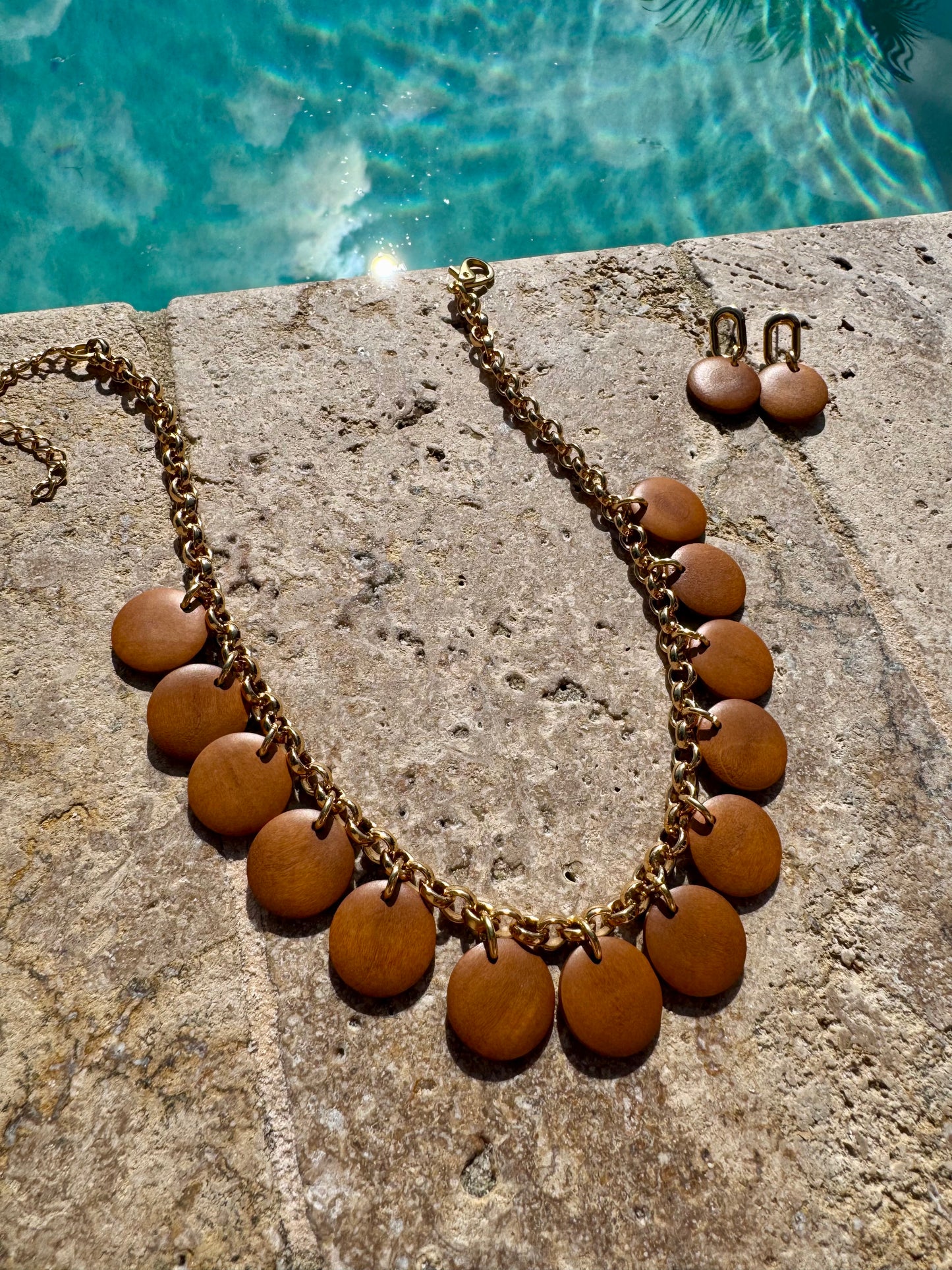 Wooden Necklace Set