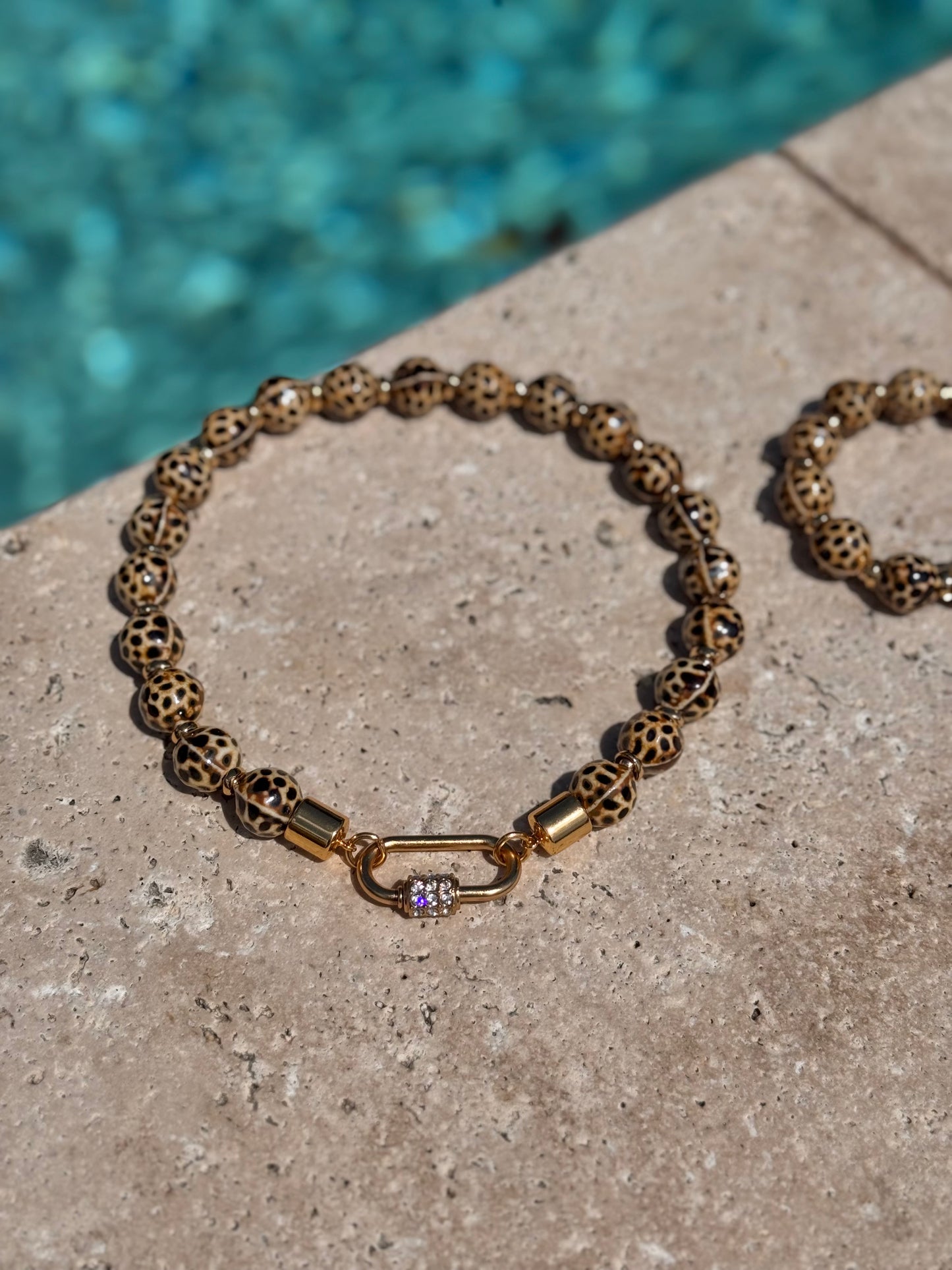 Leopard Carabiner Necklace