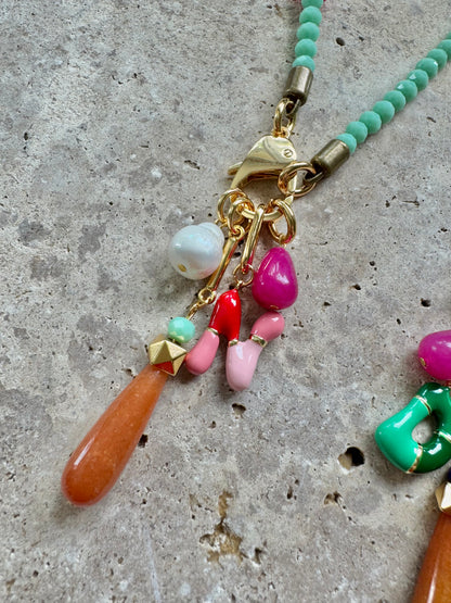 Initial cluster charm necklace — gift-ready handmade jewelry by AVINZIA