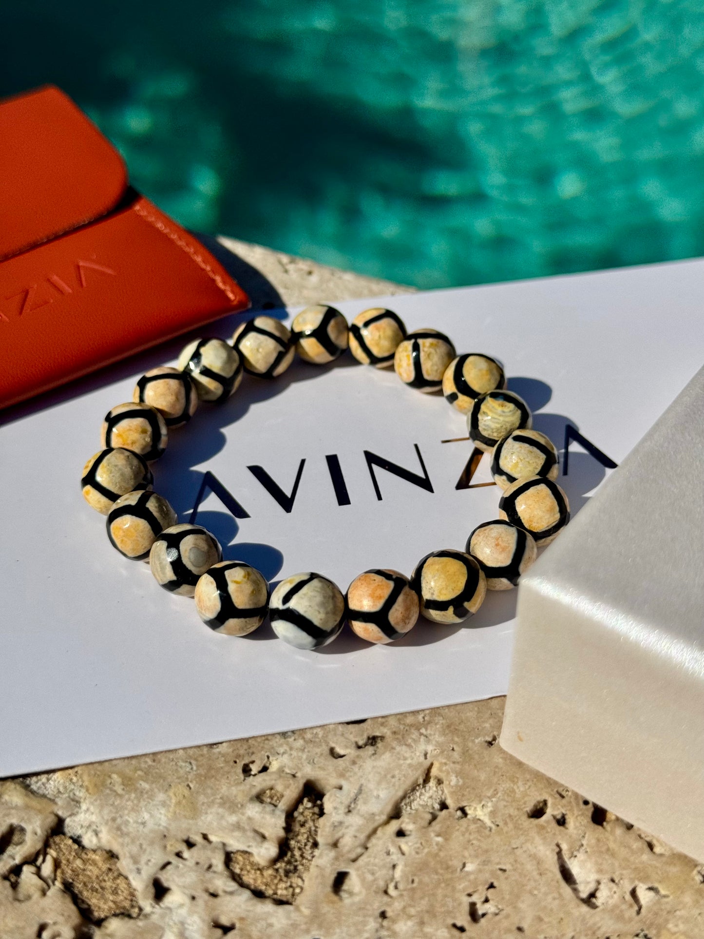 Giraffe Skin Agate Bracelet