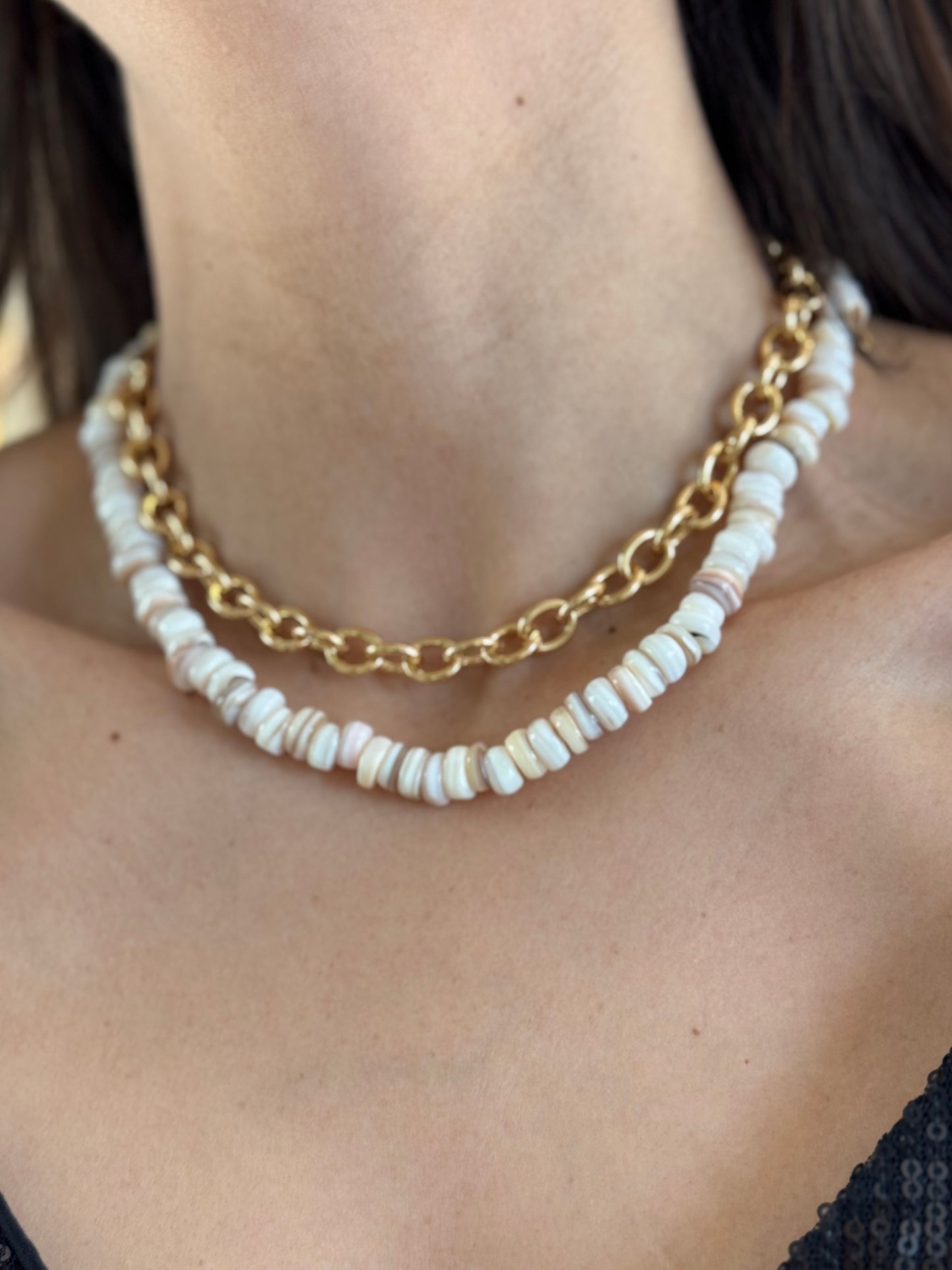 Mother of Pearl Shell Necklace