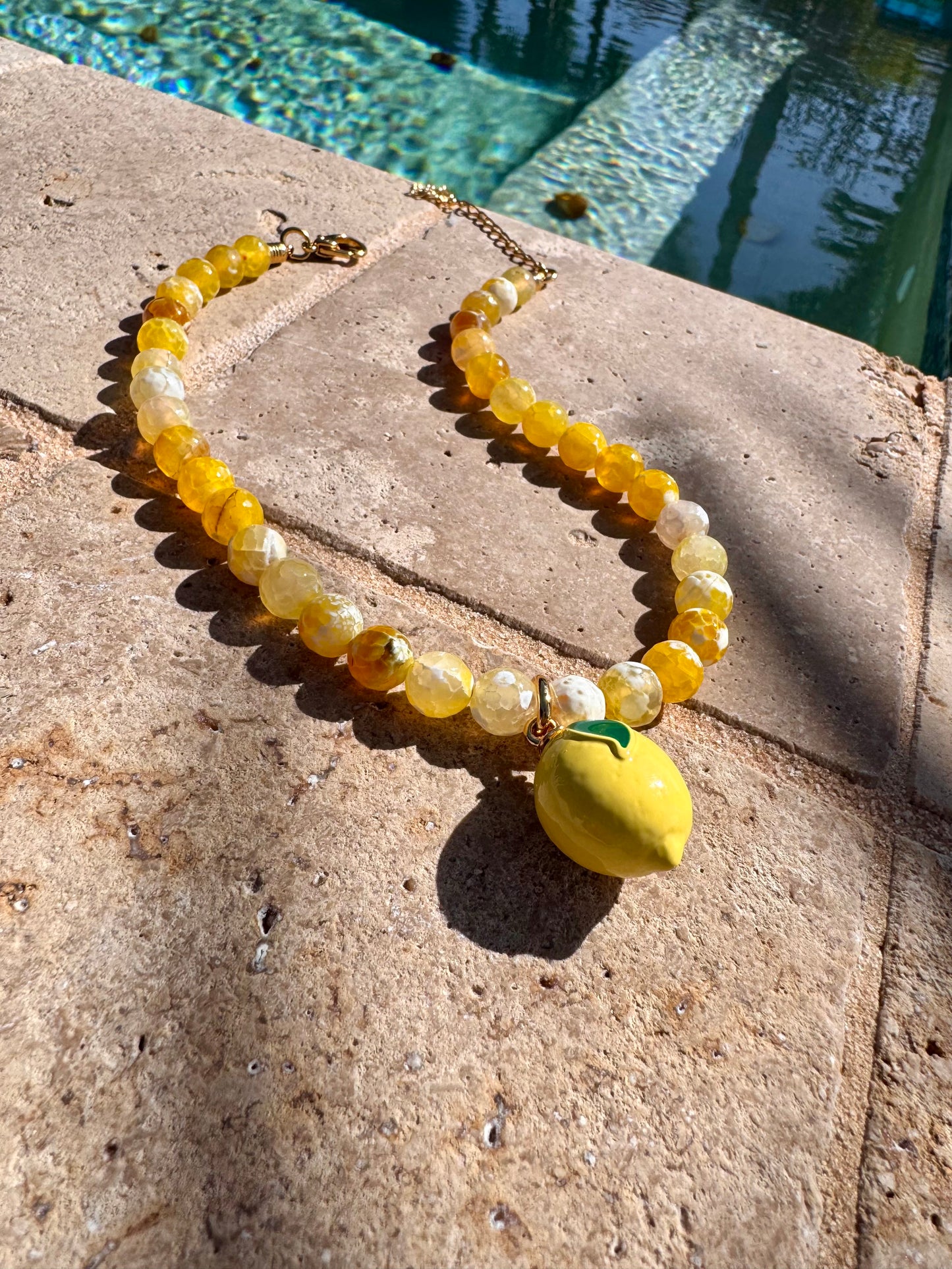 Lemon Agate Necklace