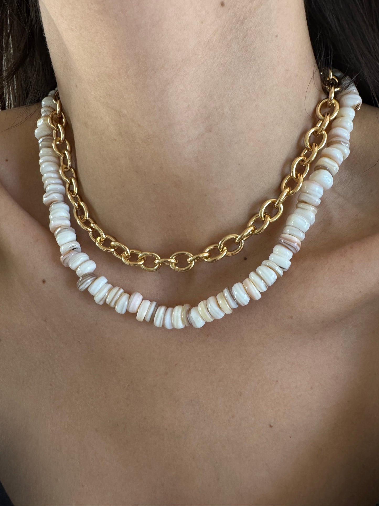 Mother of Pearl Shell Necklace