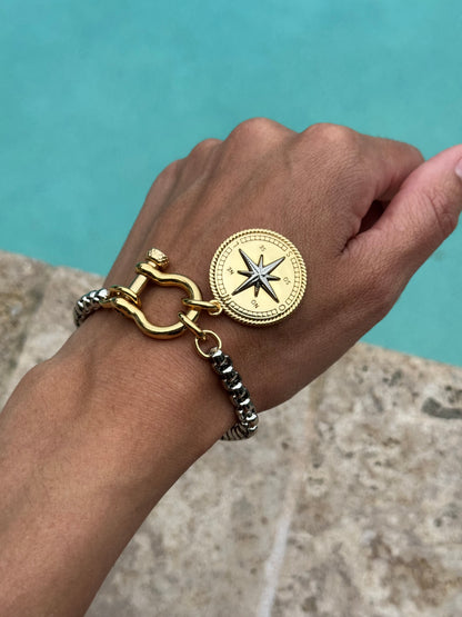 Compass Horseshoe Necklace