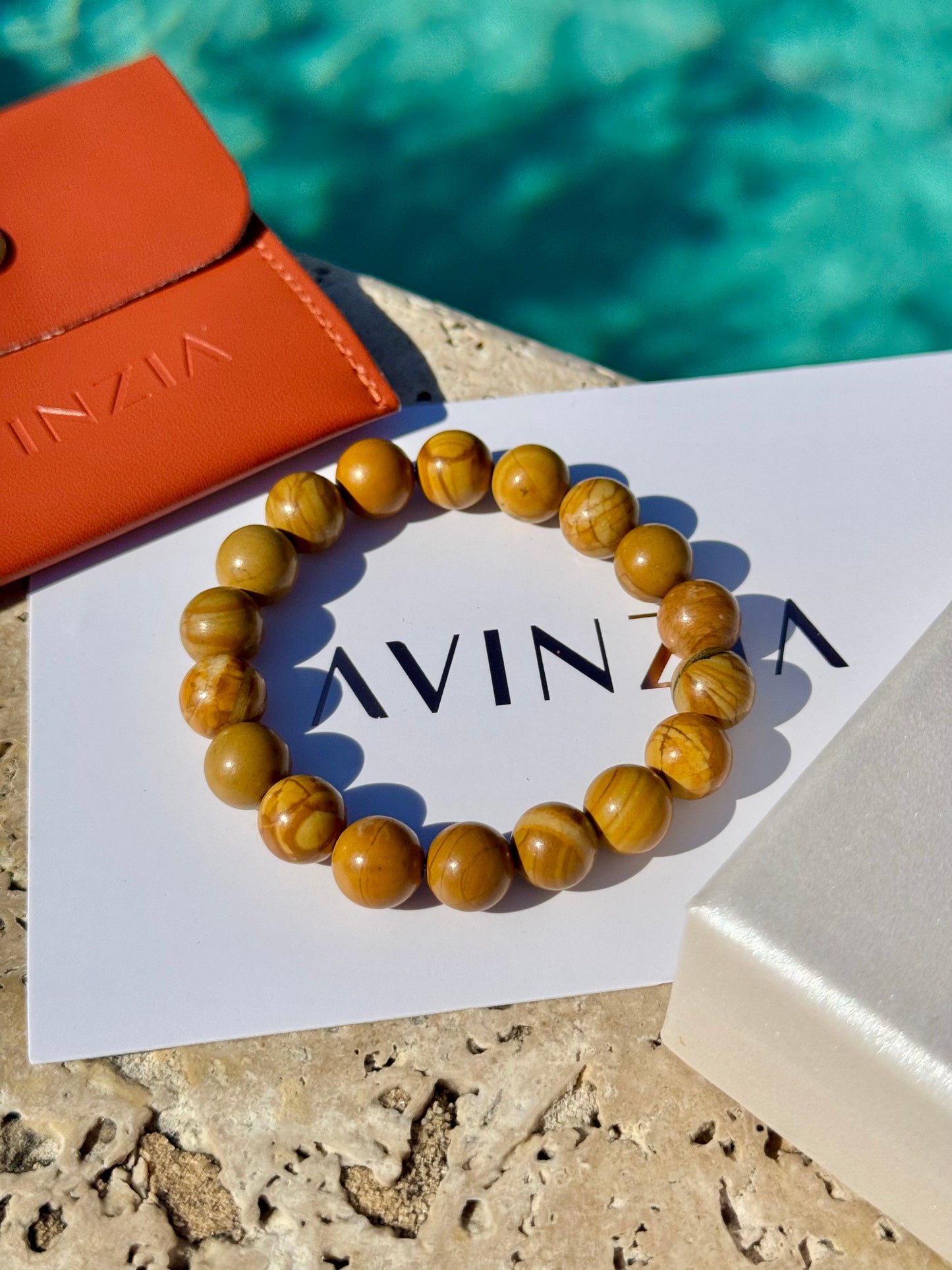 Tigerskin Beaded Bracelet