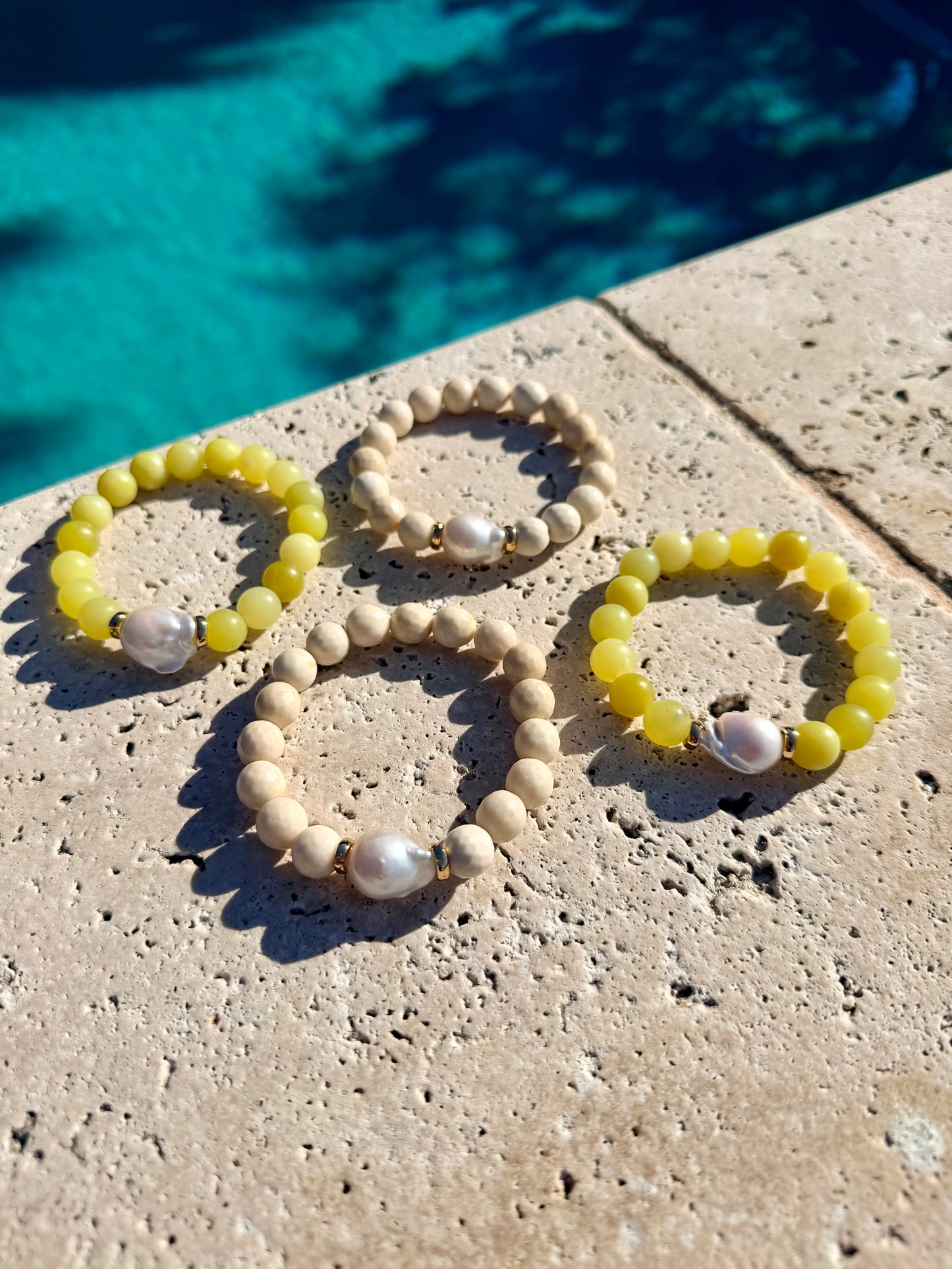 Gemstone Baroque Pearl Bracelet