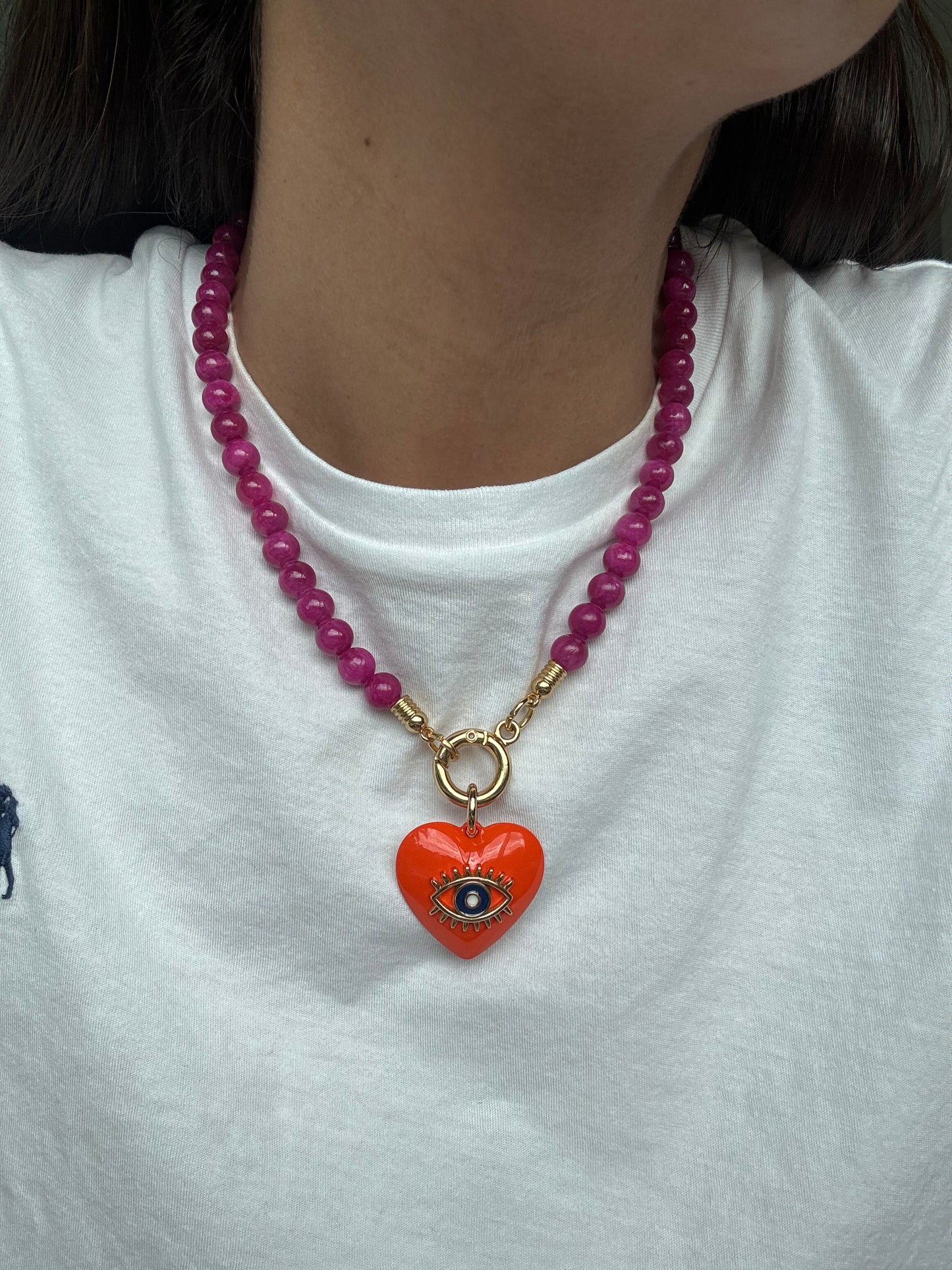 Pop of Color Gemstone Necklace