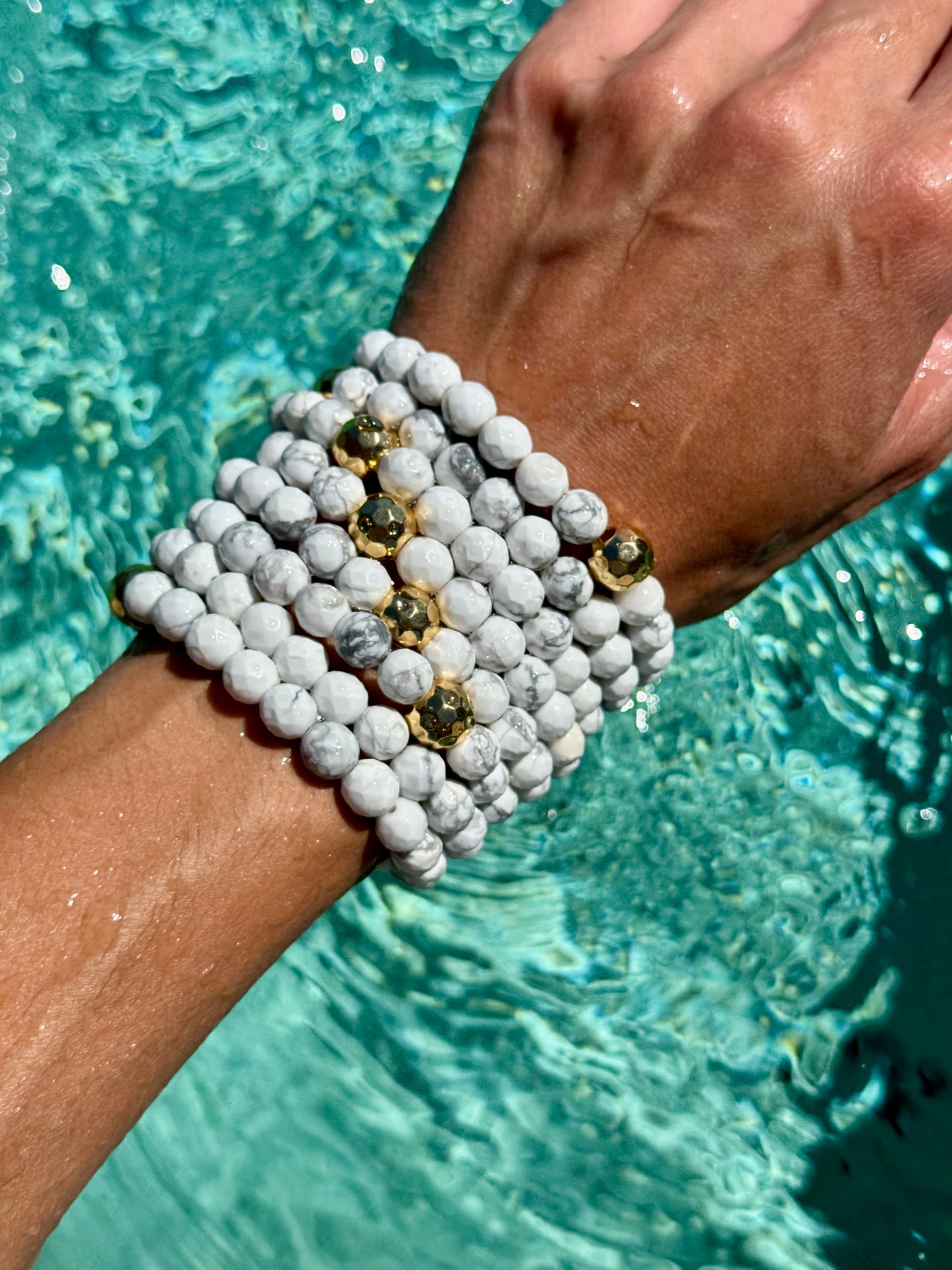 White Howlite Bracelet