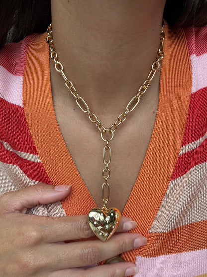 Starburst lariat Y necklace with gold finish by AVINZIA