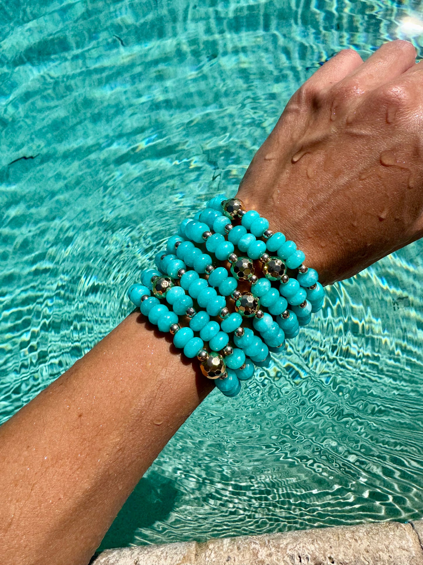 Blue Jade Bracelet