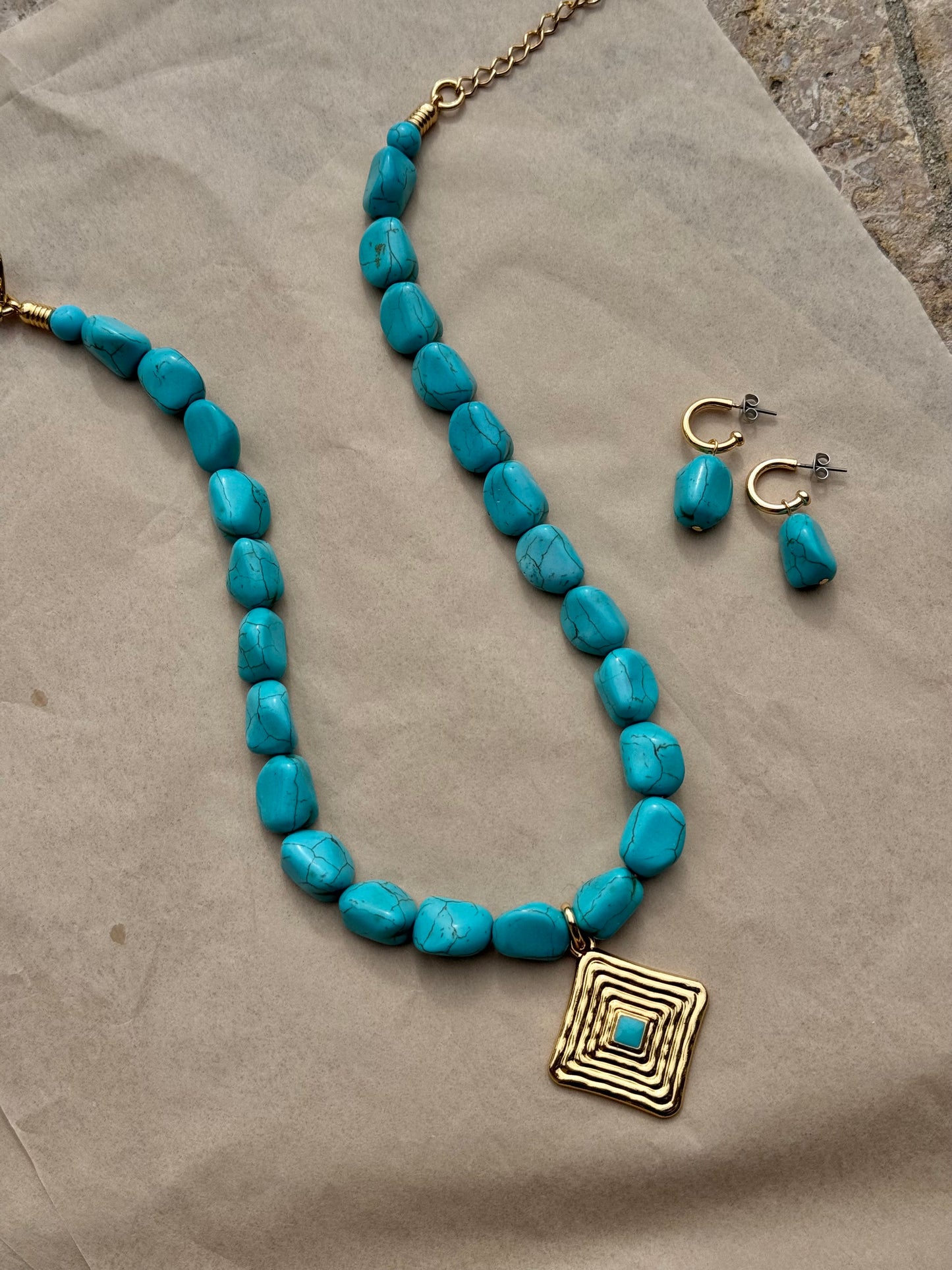 Turquoise Necklace Set