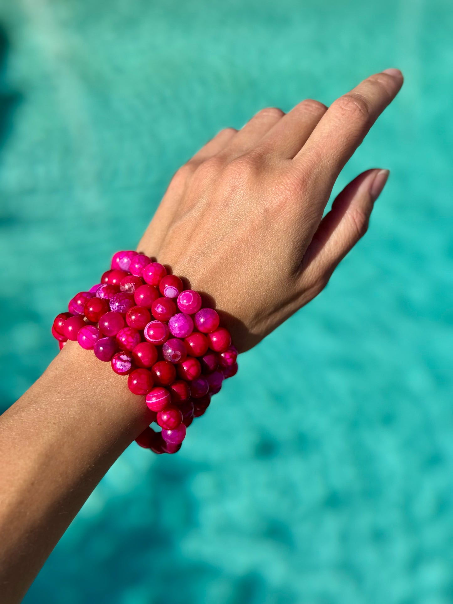 Magenta Jade Bracelet