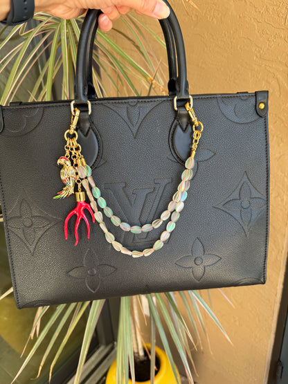 Tropical bird bag charm, handmade in Florida – AVINZIA