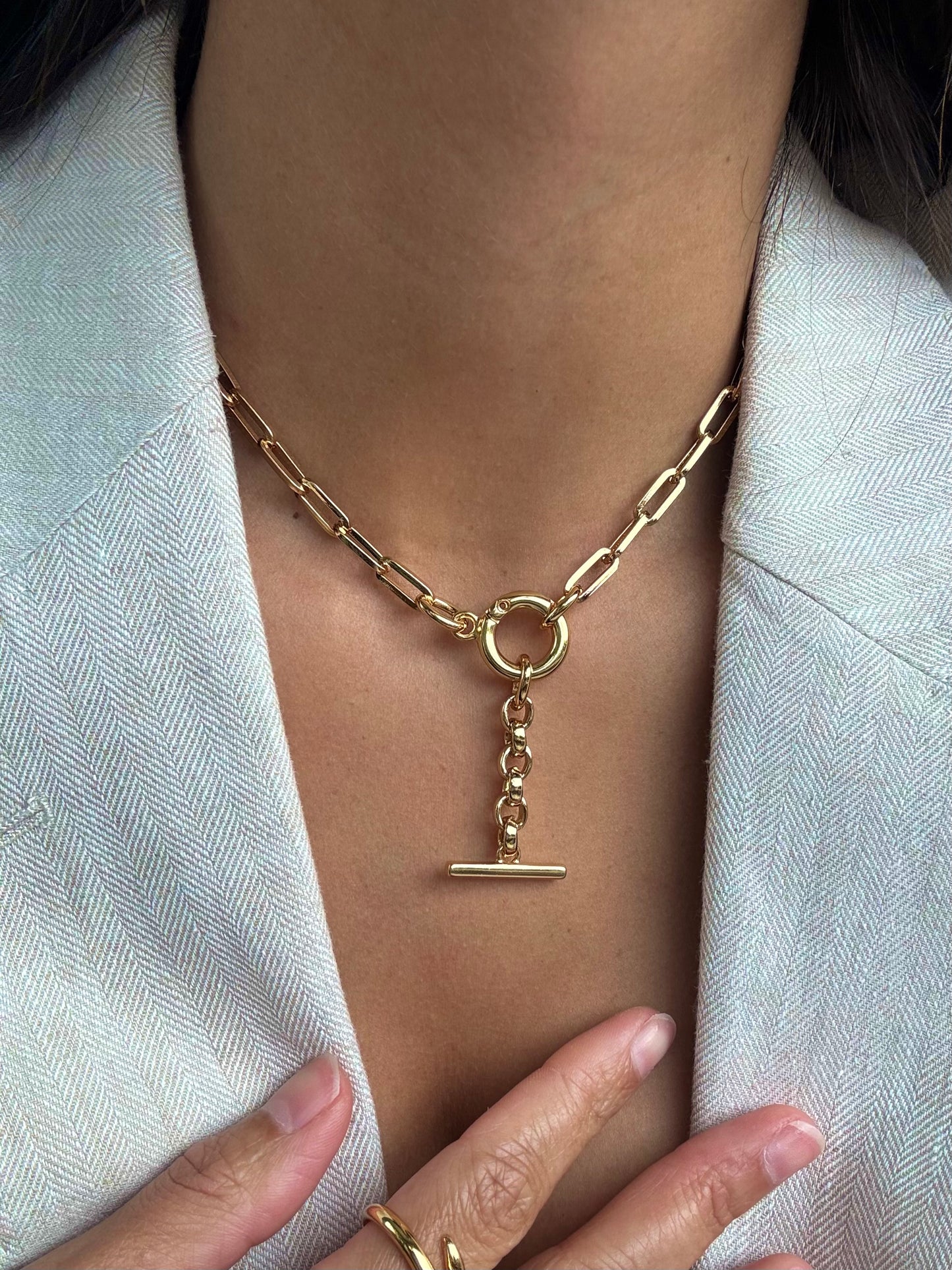 T-Bar Necklace Charm