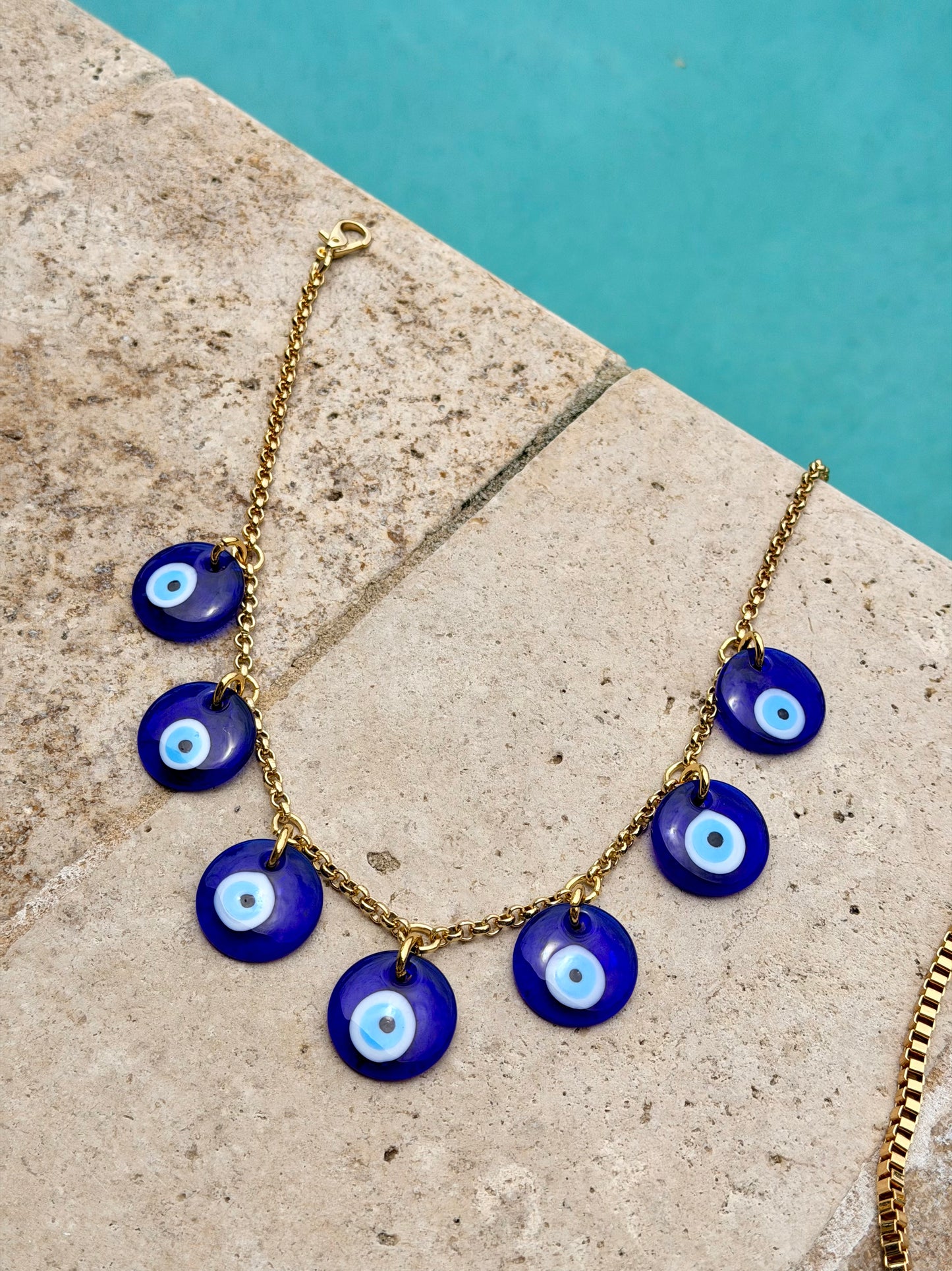 Lampwork Evil Eye Necklace