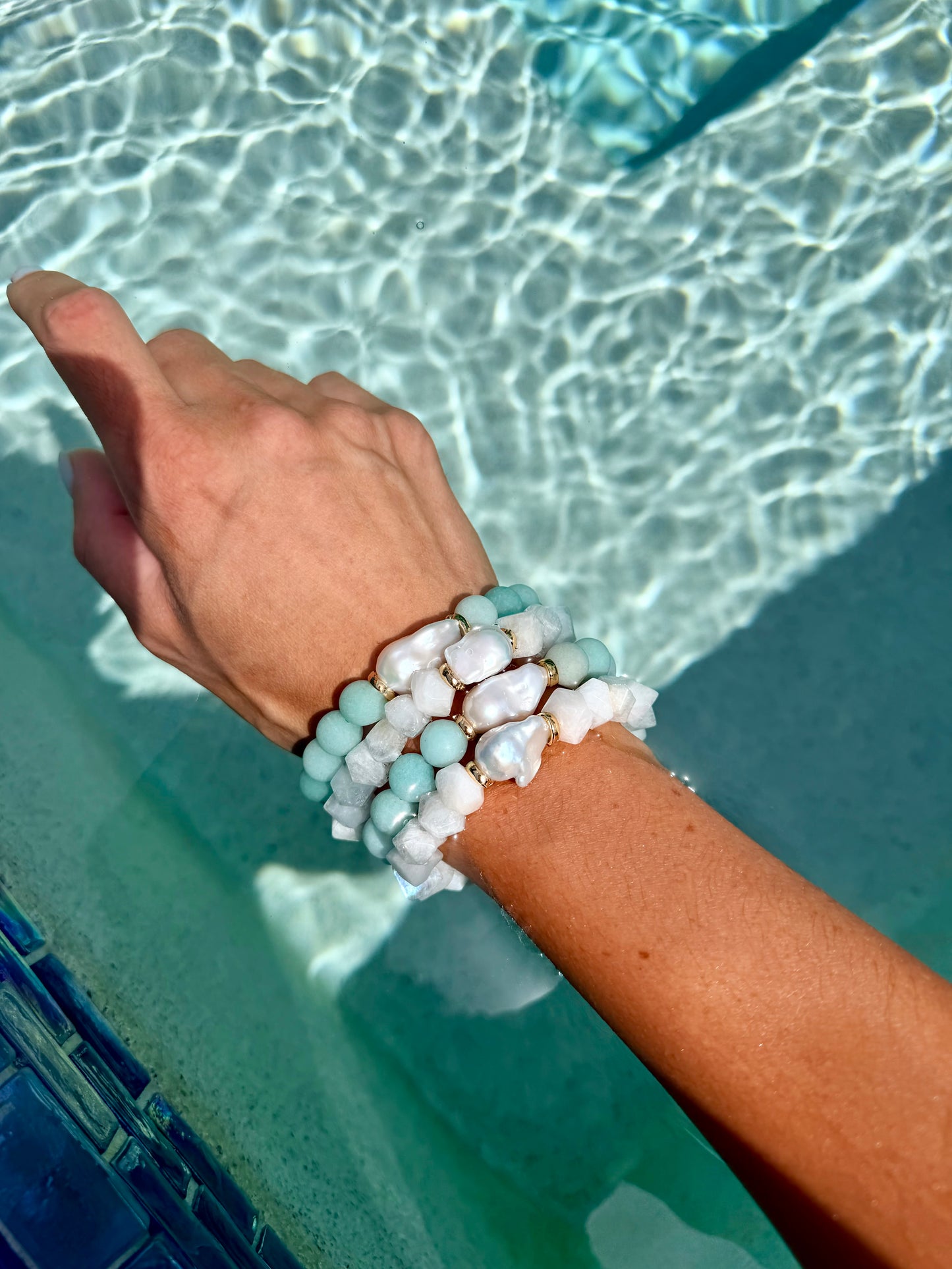 Moonstone Bracelet | Amazonite Bracelet