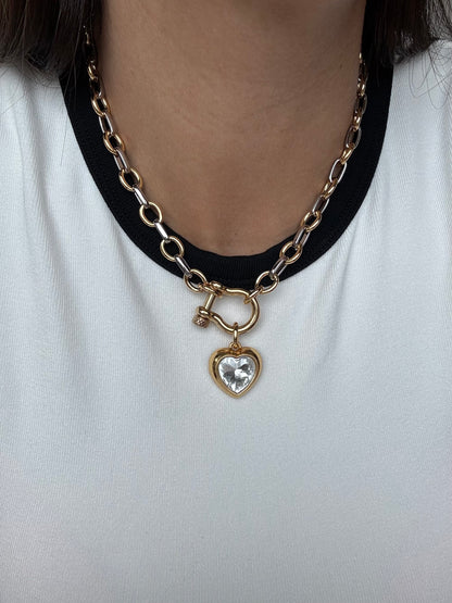 Mixed Love Horseshoe Necklace