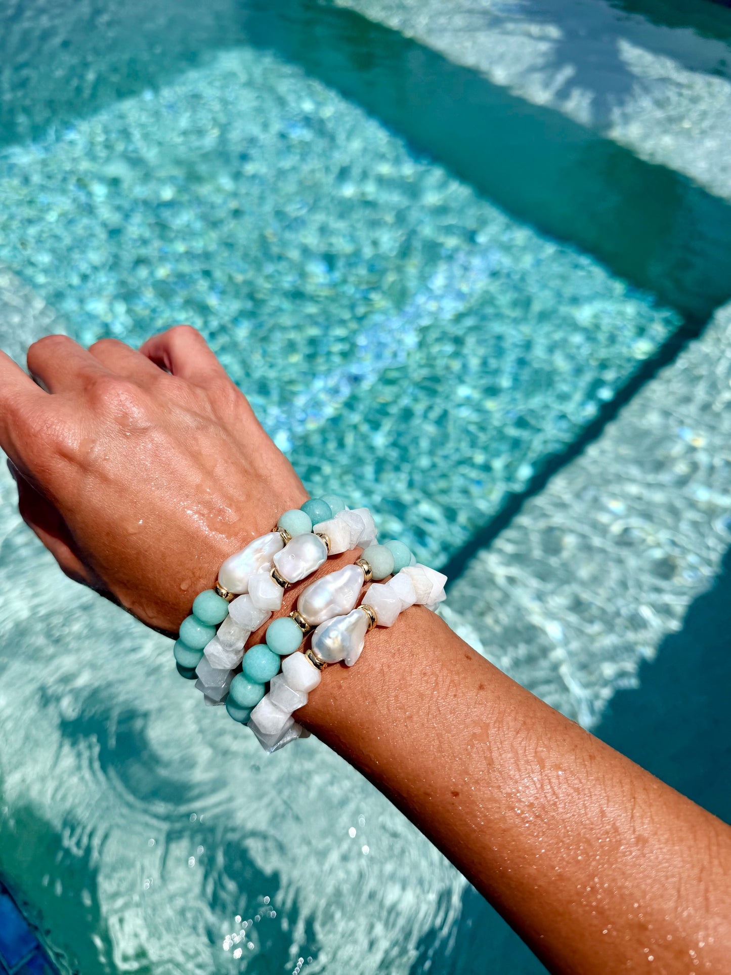 Moonstone Bracelet | Amazonite Bracelet