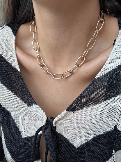 Link Chain Bracelet & Necklace Set