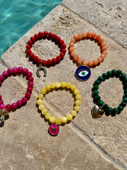 Colorful beaded armparty bracelet stack — gift-ready handmade jewelry by AVINZIA