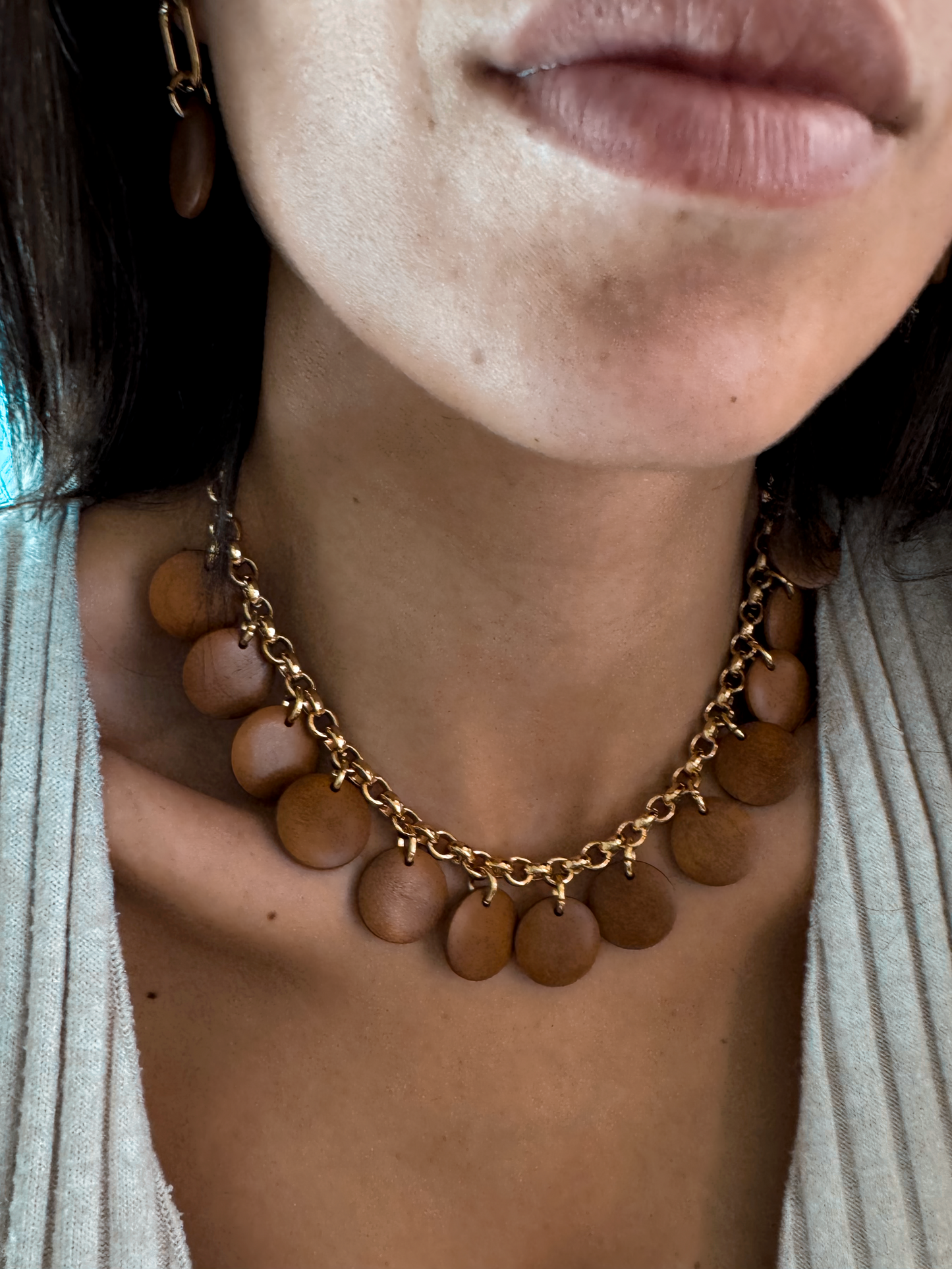 Wooden Necklace Set