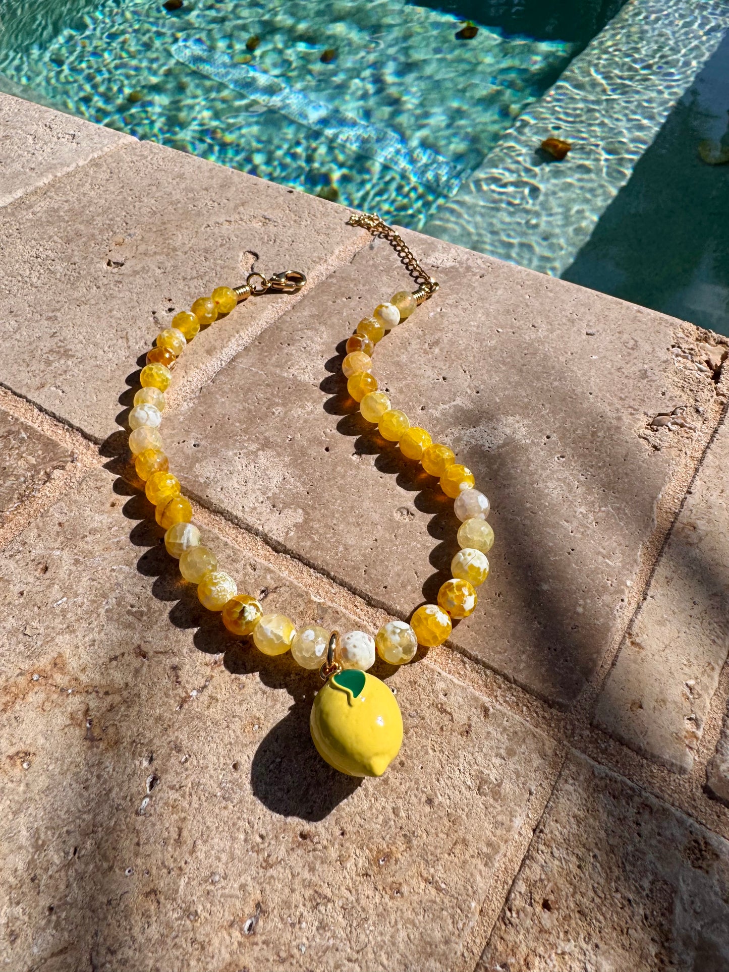 Lemon Agate Necklace