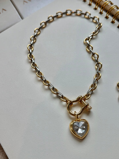 Mixed Love Horseshoe Necklace