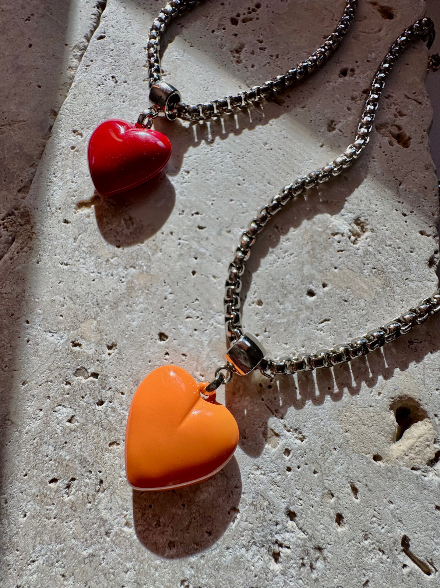 Enamel Heart Necklace
