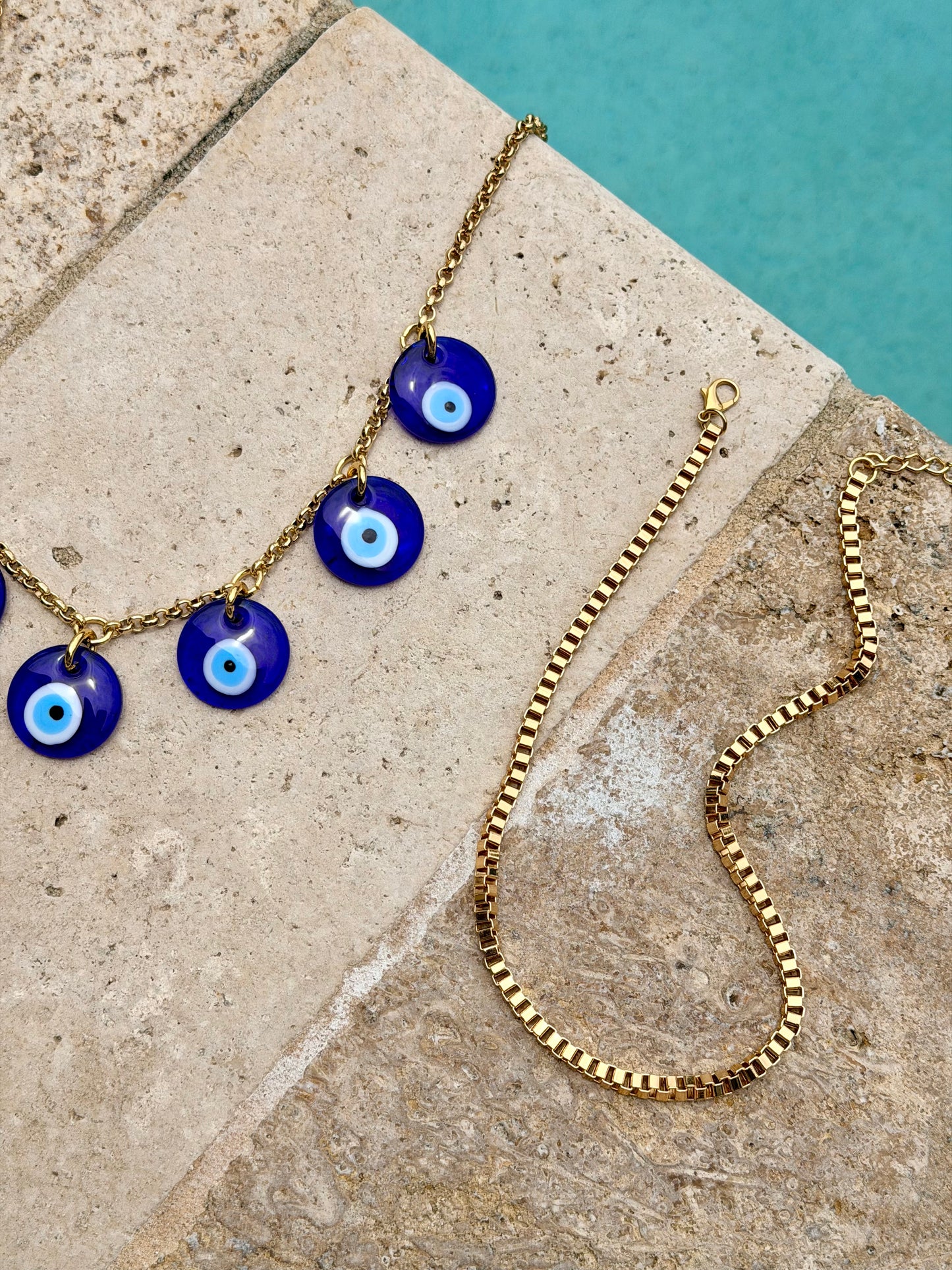 Lampwork Evil Eye Necklace