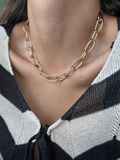 Link Chain Bracelet & Necklace Set