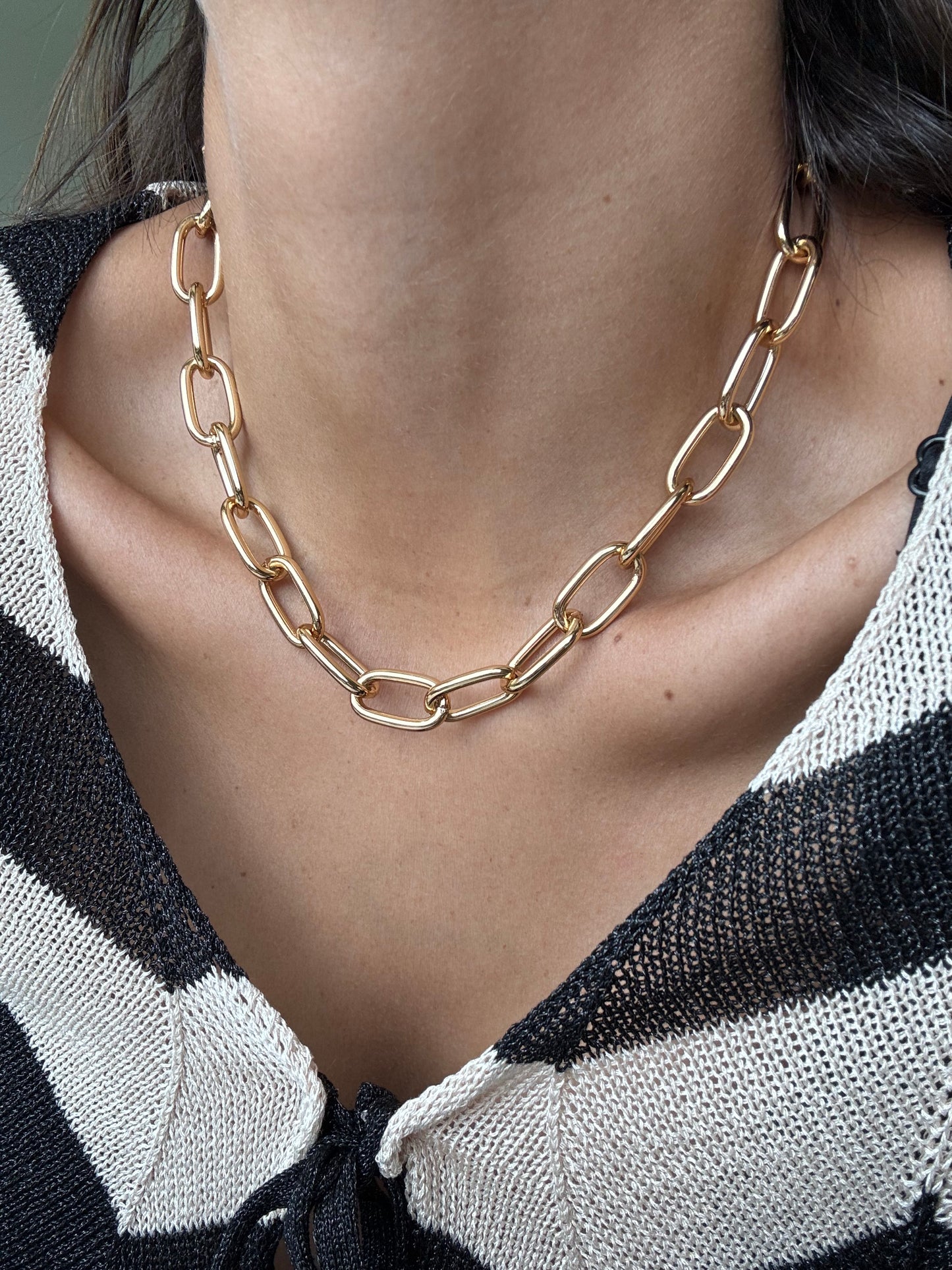 Link Chain Bracelet & Necklace Set