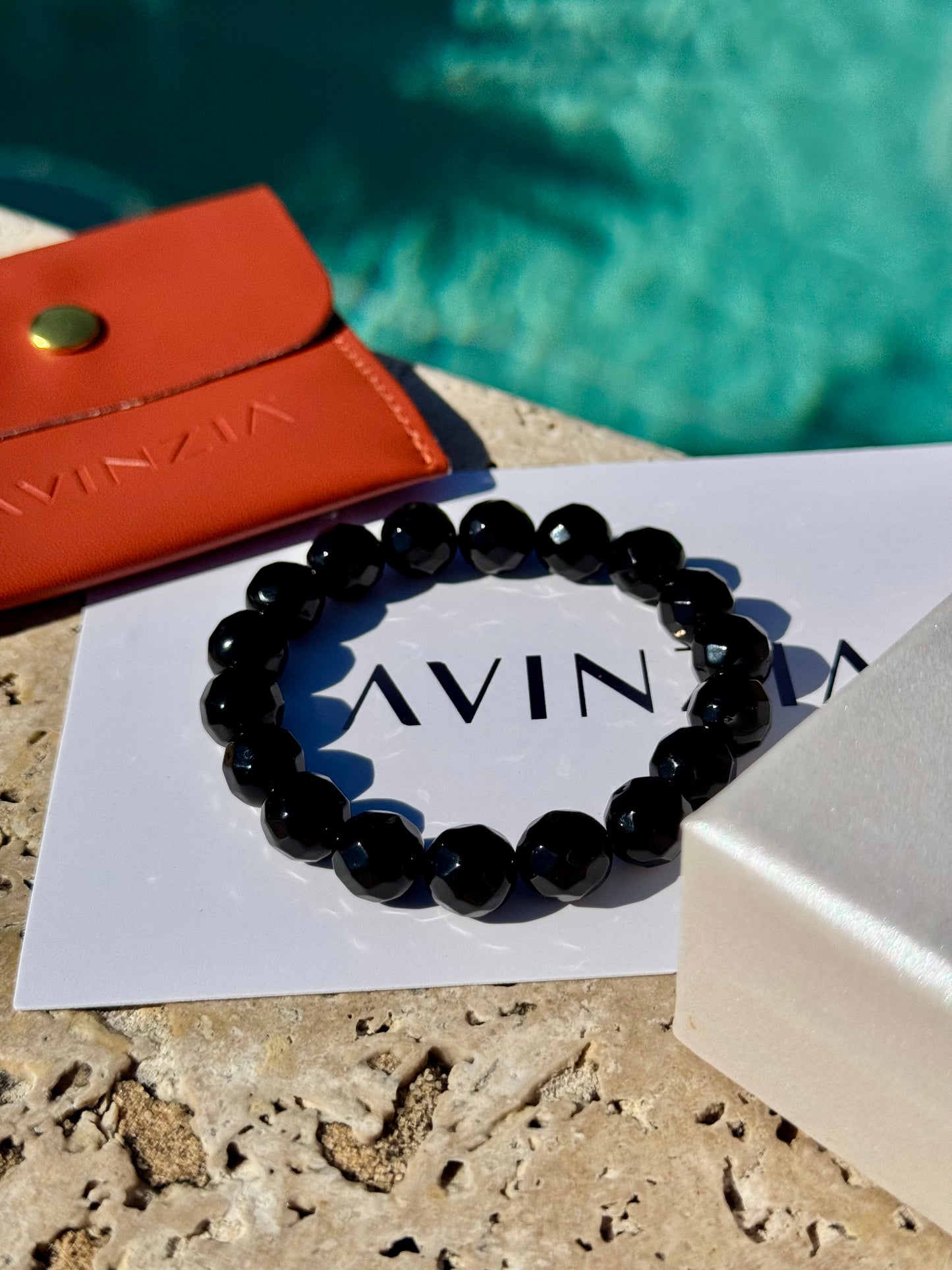 Faceted Black Onyx Bracelet