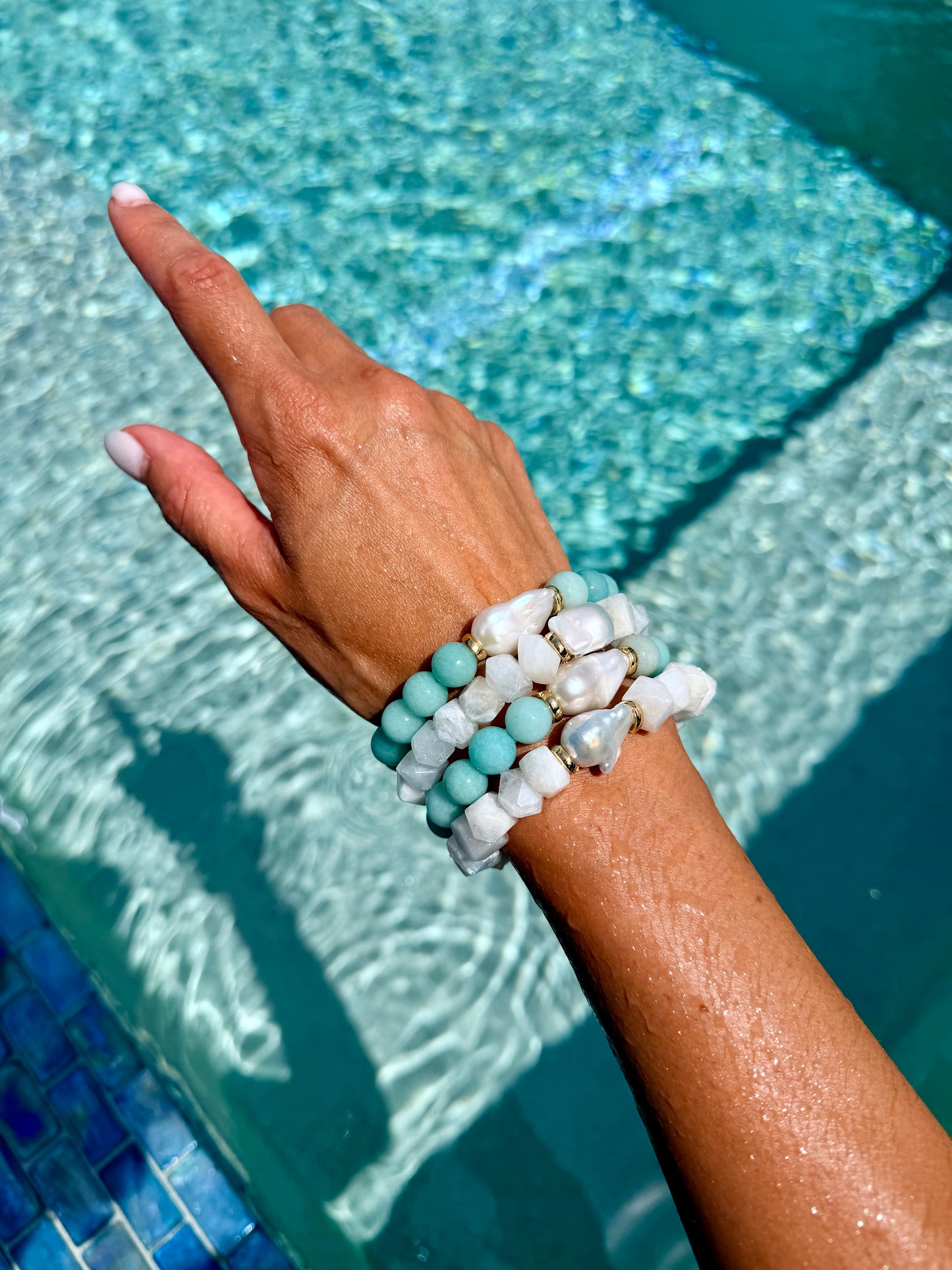 Moonstone Bracelet | Amazonite Bracelet
