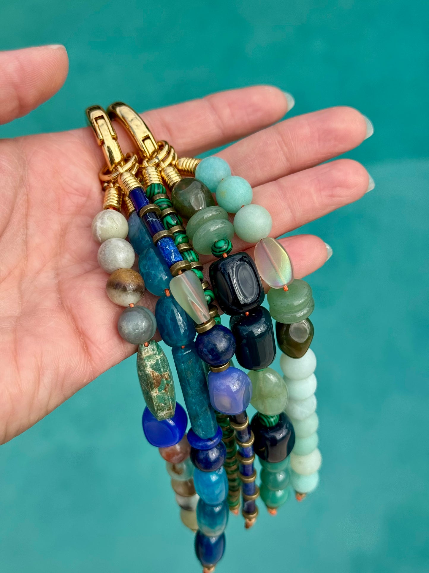 Gemstone Bag Charm