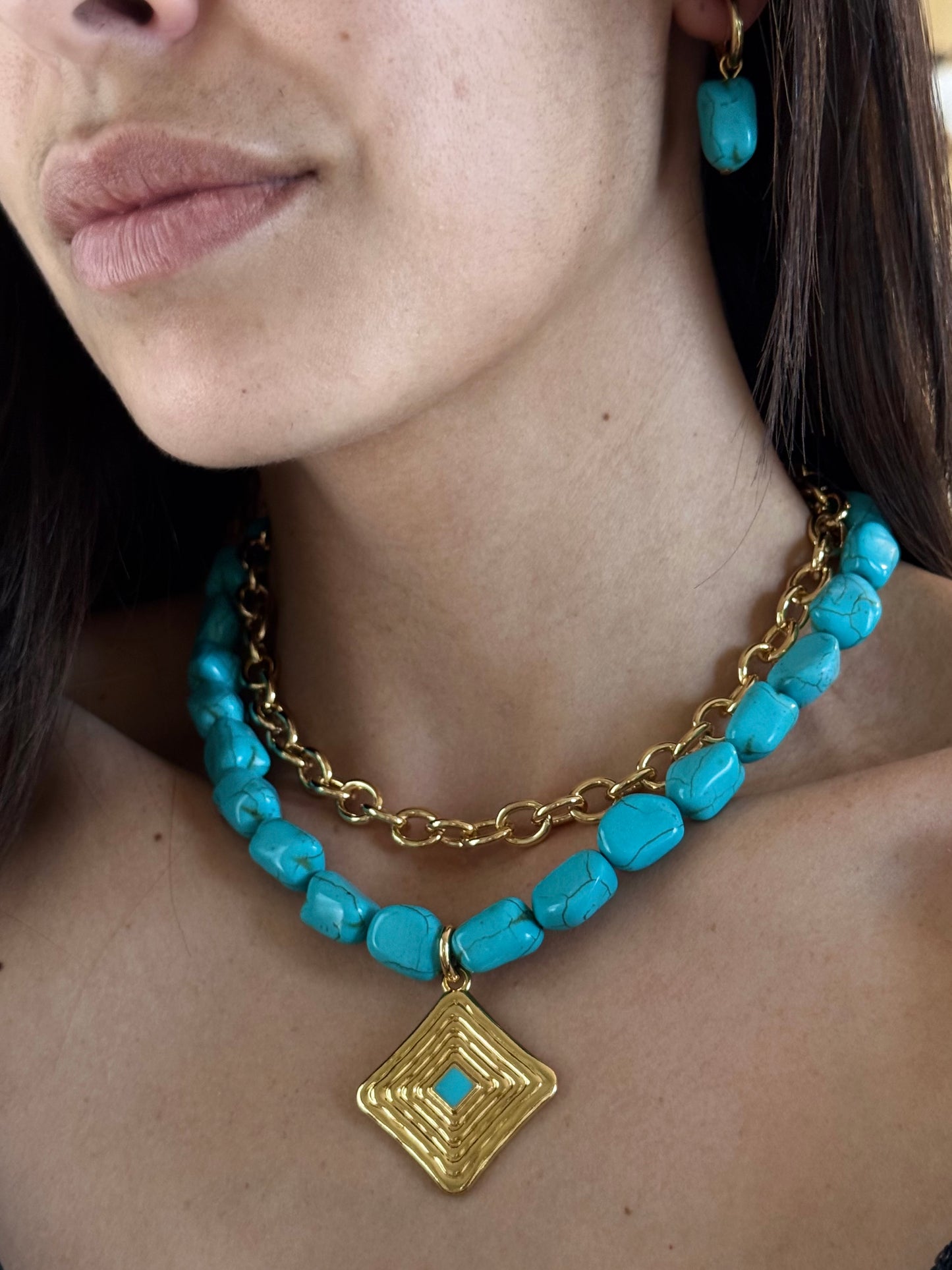 Turquoise Necklace Set