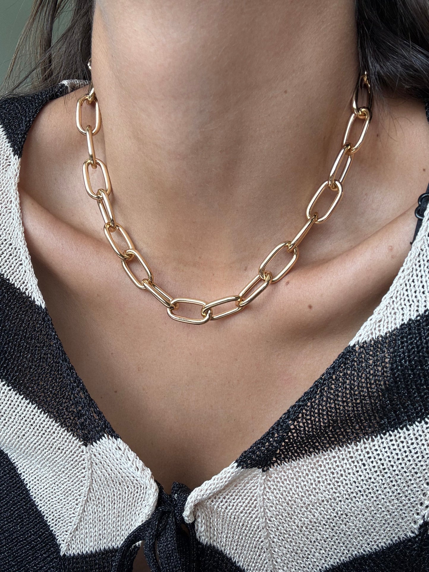 Link Chain Bracelet & Necklace Set