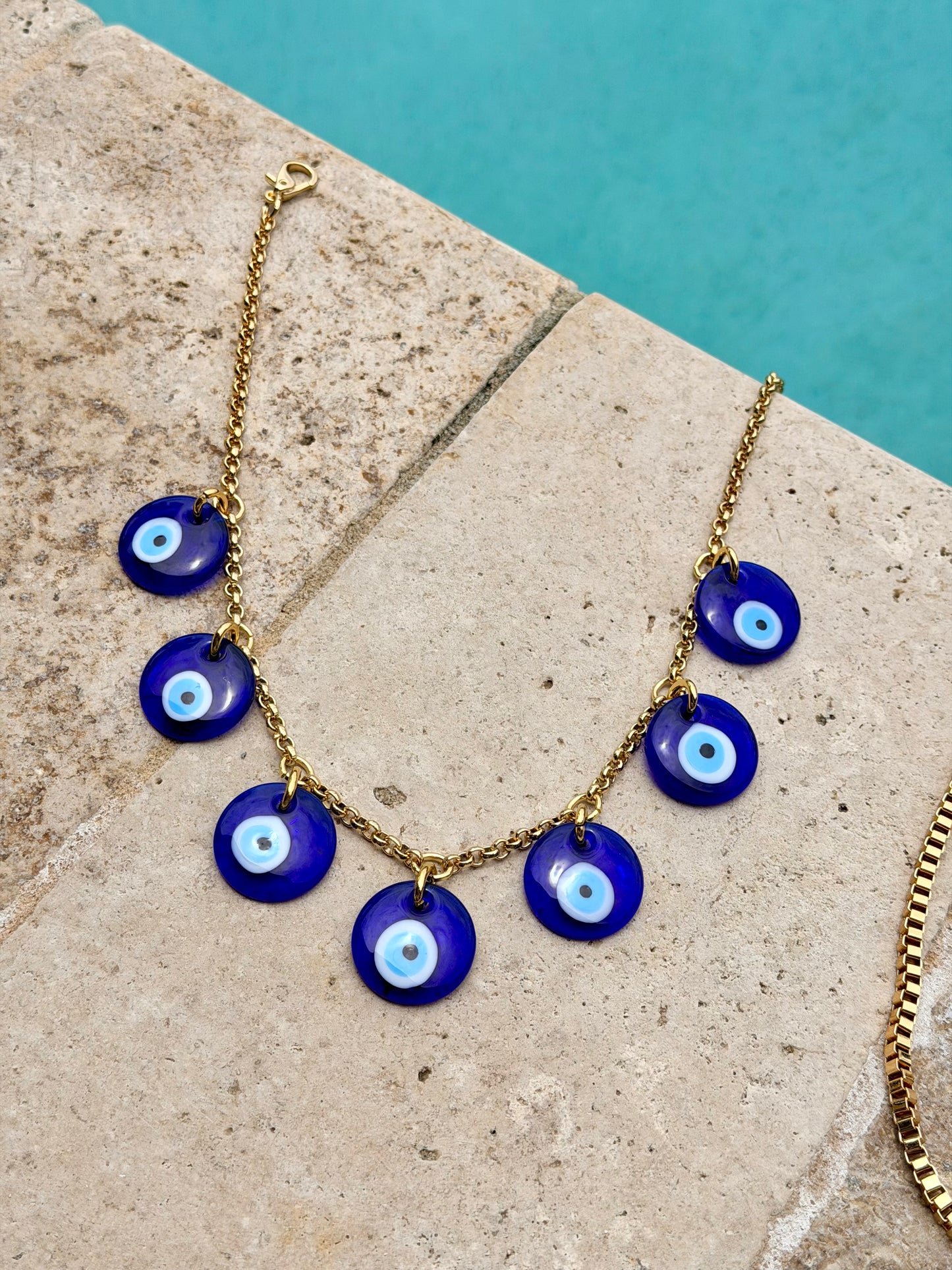 Lampwork Evil Eye Necklace